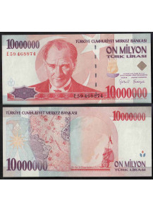 TURCHIA 10.000.000 Lira 1999 Fior di Stampa